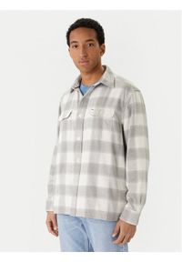 TOMMY HILFIGER - Tommy Hilfiger Koszula Flannel MW0MW40483 Szary Regular Fit. Kolor: szary. Materiał: bawełna #1