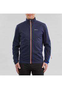 INOVIK - Bluza narciarska XC S SOFT 500 męska. Kolor: niebieski. Materiał: poliester, materiał, elastan. Sport: narciarstwo
