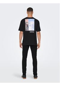 Only & Sons T-Shirt 22025268 Czarny Relaxed Fit. Kolor: czarny. Materiał: bawełna #3