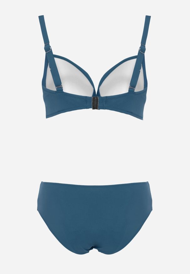 Born2be - Ciemnozielone Bikini Dwuczęściowe Zabudowane na Grubych Ramiączkach z Regulacją Aroaete. Kolekcja: plus size. Kolor: zielony. Długość: krótkie