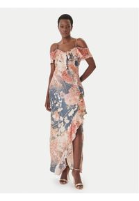Guess Sukienka wieczorowa W6GK02 W1574 Kolorowy. Materiał: syntetyk. Wzór: kolorowy. Styl: wizytowy #1