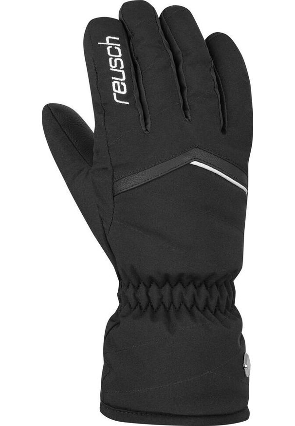 Rękawice narciarskie damskie Reusch Marisa nieprzemakalne ocieplane softshell. Kolor: czarny, biały, wielokolorowy. Materiał: softshell. Sezon: zima. Sport: narciarstwo
