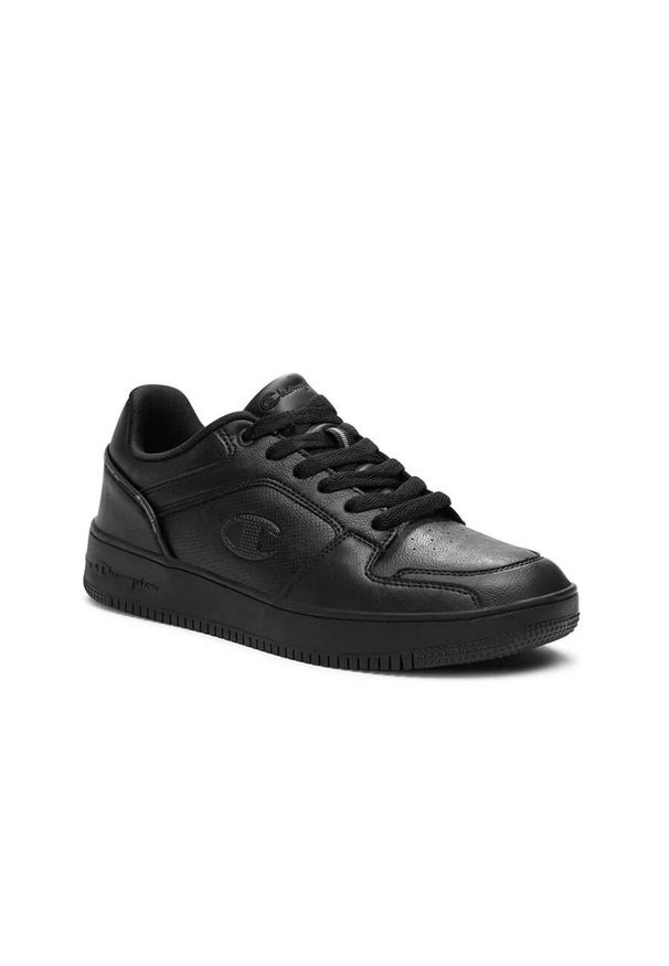 Champion - Buty na co dzień dziecięce CHAMPION REBOUND LOW na rzepy. Okazja: na co dzień. Zapięcie: rzepy. Kolor: czarny. Materiał: materiał, tkanina, syntetyk. Sport: turystyka piesza