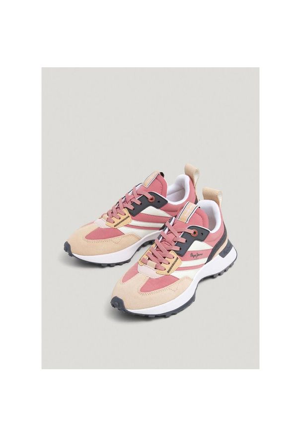 Sneakersy Pepe Jeans Lucky Mains. Kolor: pomarańczowy