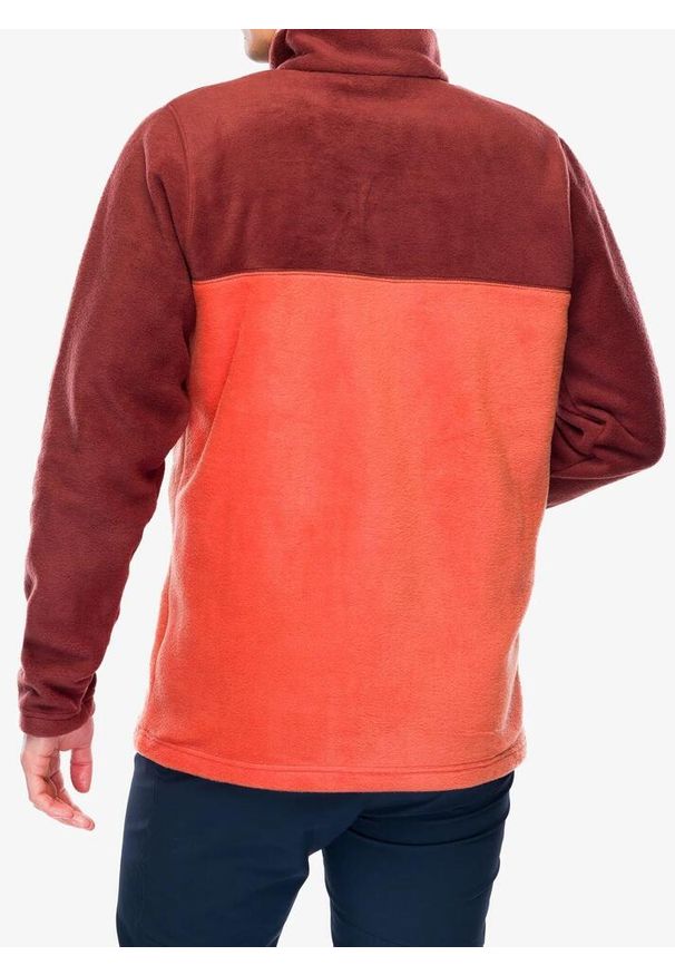 columbia - Bluza polarowa męska Columbia Steens Mountain Half Snap. Kolor: czerwony. Materiał: polar