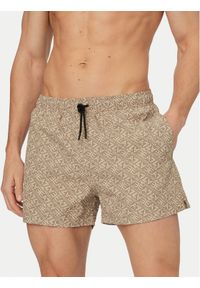 EA7 Emporio Armani Szorty kąpielowe 7M001677 AF21249 M6233 Beżowy Regular Fit. Kolor: beżowy. Materiał: syntetyk #1