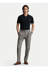 Polo Ralph Lauren Polo 710941439001 Czarny Custom Slim Fit. Typ kołnierza: polo. Kolor: czarny. Materiał: bawełna #3
