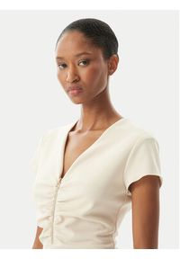 Rinascimento Sukienka koktajlowa CFC0123774003 Beżowy Regular Fit. Kolor: beżowy. Materiał: syntetyk. Styl: wizytowy #2