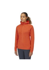 Bluza z kapturem damska Rab Nexus Hoody z kapturem. Typ kołnierza: kaptur. Kolor: pomarańczowy