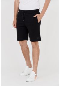 Guess - GUESS Czarne dresowe szorty męskie, Rozmiar M. Kolor: czarny. Materiał: bawełna, dresówka #3