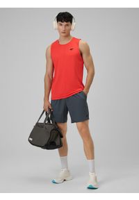 4f - 4F Spodenki treningowe szybkoschnące męskie - szare XL. Kolor: szary. Materiał: skóra, tkanina. Sport: fitness #1