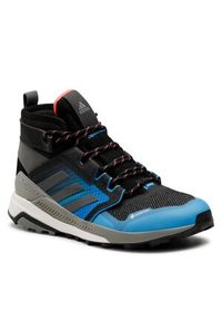 Adidas - Buty adidas - Terrex Trailmaker Mid Gtx GORE-TEX GZ0339 Core Black/Grey Six/Blue Rush. Kolor: czarny. Materiał: materiał, skóra. Technologia: Gore-Tex. Model: Adidas Terrex #1