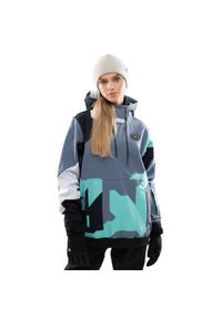 SIROKO - Kurtka snowboardowa damska W1-W Ushuaia. Kolor: niebieski. Materiał: materiał, softshell. Sport: snowboard #1