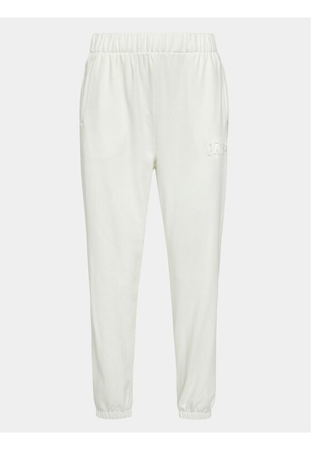 GAP - Gap Spodnie dresowe 729736-05 Biały Regular Fit. Kolor: biały. Materiał: bawełna