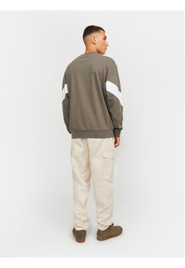 Jack & Jones - Jack&Jones Bluza Etimo 12249979 Zielony Loose Fit. Kolor: zielony. Materiał: bawełna