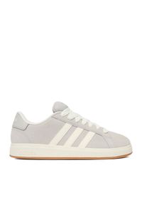 Adidas - adidas Sneakersy CEO-GRAND COURT 00S K JH6179 Szary jasny. Kolor: szary. Materiał: skóra, zamsz #1