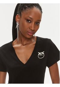 Pinko T-Shirt 102950 A1N8 Czarny Regular Fit. Kolor: czarny. Materiał: bawełna #4