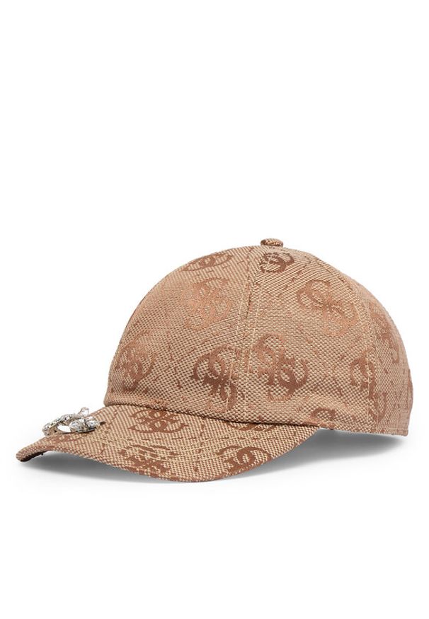Guess Czapka z daszkiem AW5615 POL01 Beżowy. Kolor: beżowy. Materiał: poliester