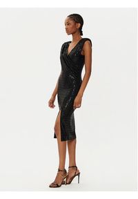 Rinascimento Sukienka koktajlowa CFC0019757002 Czarny Slim Fit. Kolor: czarny. Materiał: syntetyk. Styl: wizytowy
