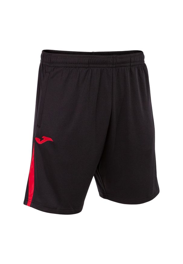 Szorty Joma Championship VII. Kolor: wielokolorowy, czarny, czerwony. Sport: piłka nożna, fitness