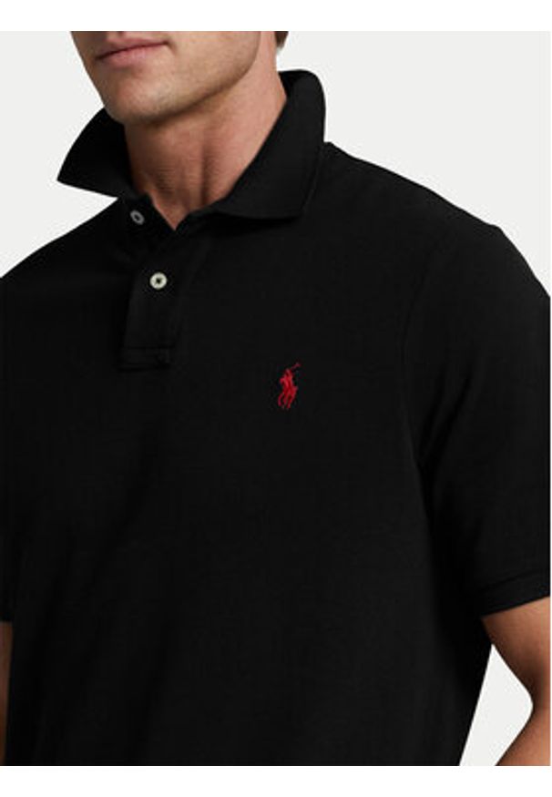 Polo Ralph Lauren Polo 710783656020 Czarny Classic Fit. Typ kołnierza: polo. Kolor: czarny. Materiał: bawełna