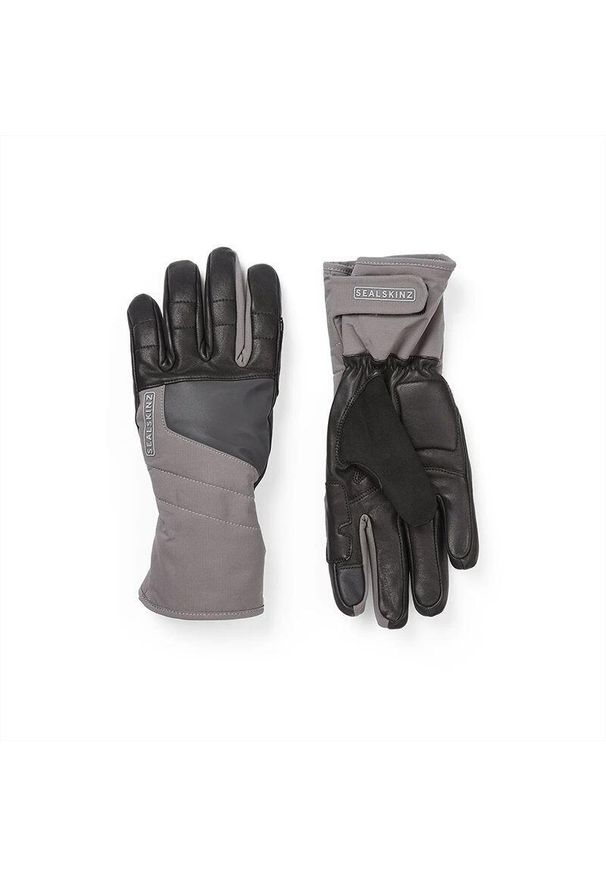 SEALSKINZ - Długie wodoodporne rękawice Sealskinz Fring Fusion Control. Kolor: szary. Sport: kolarstwo