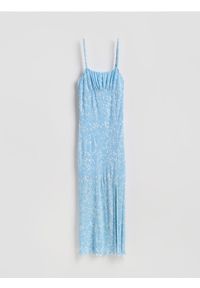 Reserved - Sukienka maxi - wielobarwny. Materiał: dzianina. Typ sukienki: proste. Długość: maxi #1