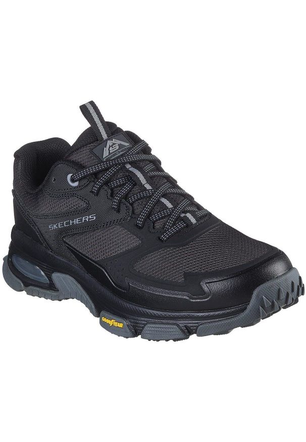 skechers - Adidasy Skechers Skech-air Envoy - Sleek Envoy, Mężczyźni. Kolor: czarny. Materiał: materiał. Sport: fitness
