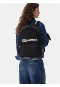Karl Lagerfeld Jeans Plecak A4W30294 Czarny. Kolor: czarny. Materiał: materiał #1