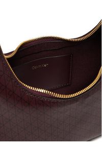 Calvin Klein Torebka LV04F3298G Bordowy. Kolor: czerwony. Materiał: skórzane #4