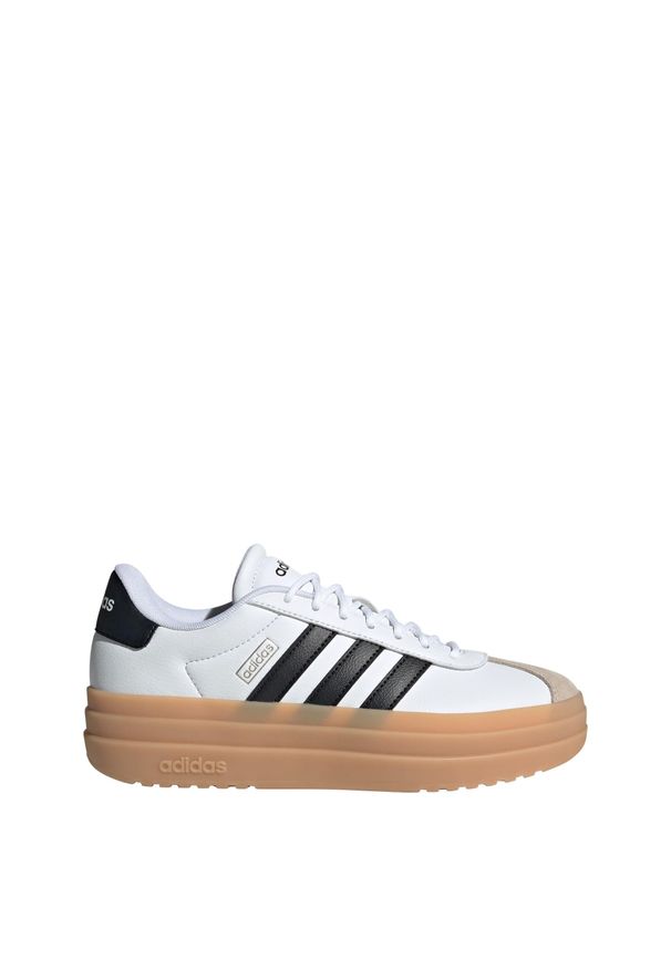 Adidas - Buty VL Court Bold. Okazja: na co dzień. Kolor: beżowy, czarny, biały, wielokolorowy. Obcas: na platformie