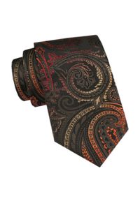 Męski Krawat - Angelo di Monti - Duży Wzór Orientalny. Kolor: wielokolorowy. Materiał: tkanina. Styl: wizytowy, elegancki