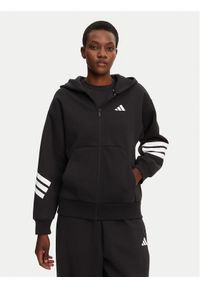 Adidas - adidas Bluza Future Icons 3-Stripes JE0171 Czarny Regular Fit. Kolor: czarny. Materiał: syntetyk, bawełna