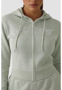 Guess - GUESS Zielona damska bluza z cyrkoniami Primula, Rozmiar M. Kolor: zielony #3