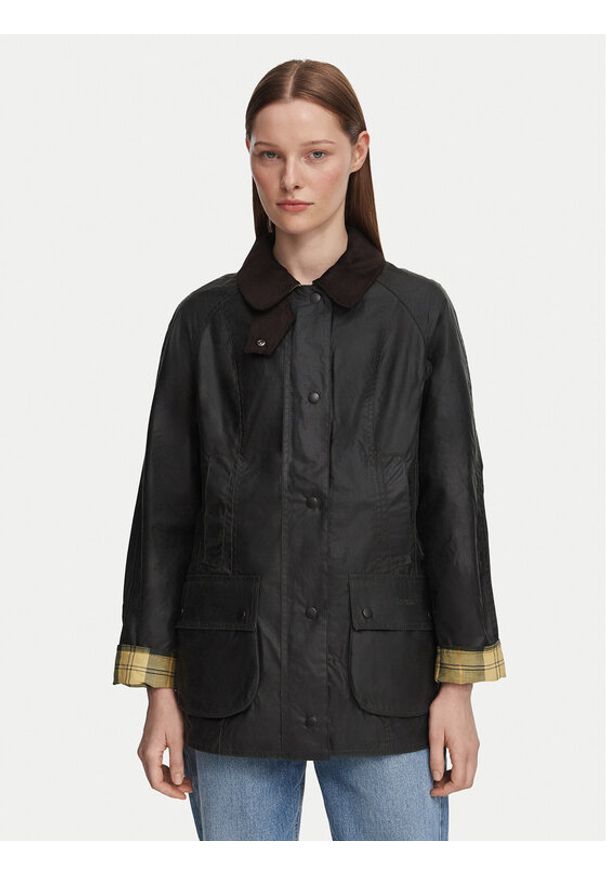 Barbour Kurtka przejściowa Beadnell LWX0667SG91 Czarny Regular Fit. Kolor: czarny. Materiał: bawełna