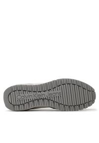 Calvin Klein Jeans Sneakersy Toothy Run Laceup Low Lth Mix YM0YM00744 Biały. Kolor: biały. Materiał: materiał. Sport: bieganie #4