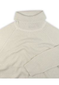 Golf Jasny Szary Dziergany, Męski, Super Slim, Przylegający, Elegancki -Brave Soul. Typ kołnierza: golf. Kolor: szary. Materiał: poliester, dziergany. Wzór: ze splotem. Sezon: zima, jesień. Styl: elegancki #3