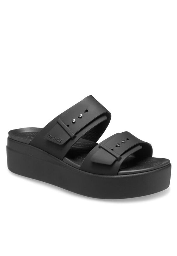 Crocs Sandały Brooklyn Sandal Lowwdg 207431 Czarny. Kolor: czarny