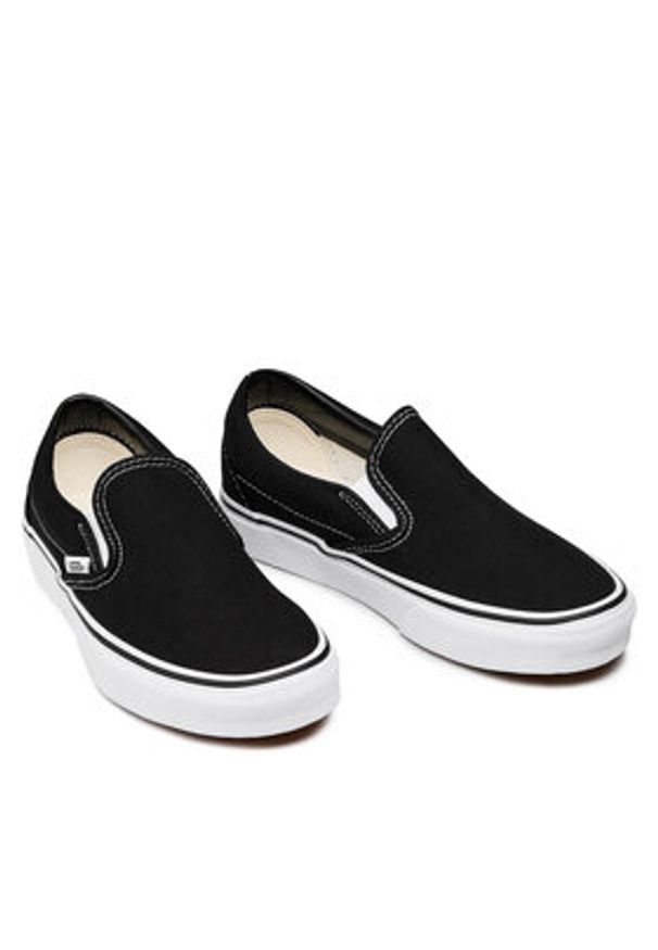 Vans Tenisówki Classic Slip-On VN-0EYEBLK Czarny. Zapięcie: bez zapięcia. Kolor: czarny. Materiał: materiał