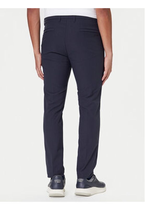 BOSS Spodnie materiałowe T_Commuter 50544245 Granatowy Slim Fit. Kolor: niebieski. Materiał: syntetyk