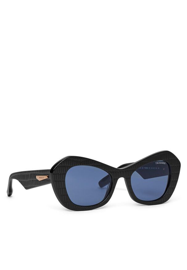 Trussardi Jeans - Trussardi Okulary przeciwsłoneczne TSW9055 Czarny. Kolor: czarny