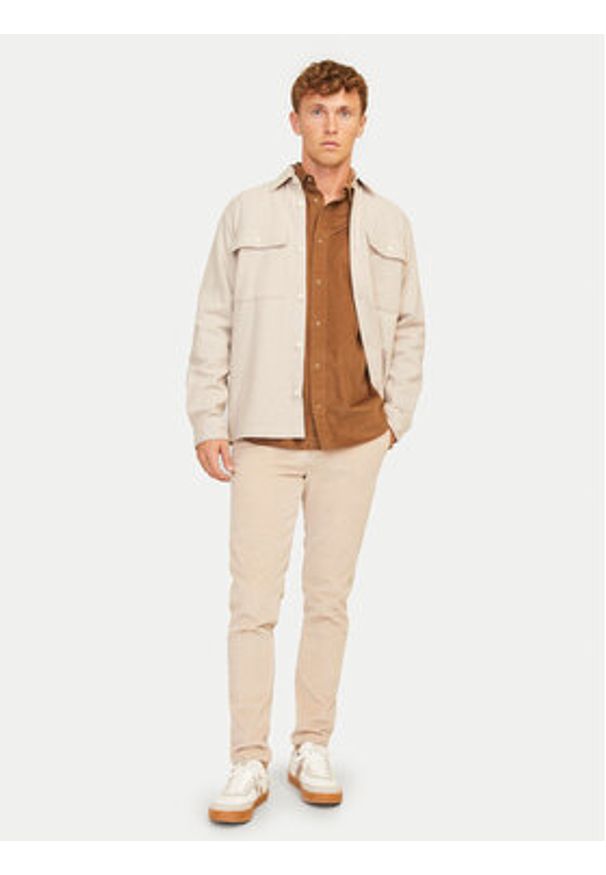 Jack & Jones - Jack&Jones Koszula Cregent 12260725 Brązowy Comfort Fit. Kolor: brązowy. Materiał: bawełna