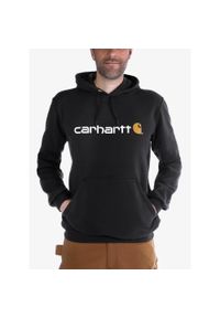 Bluza z kapturem męska Carhartt Signature Logo Sweatshirt. Typ kołnierza: kaptur. Kolor: czarny