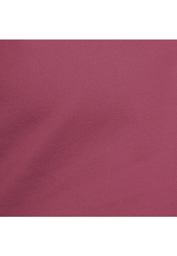 INESIS - Koszulka polo do golfa damska MW500. Typ kołnierza: polo, golf. Kolor: fioletowy. Materiał: bawełna, elastan, materiał. Styl: sportowy