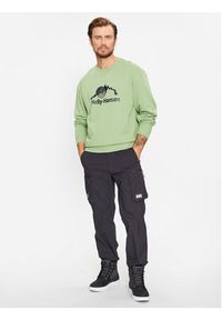 Helly Hansen Bluza Yu Crew Sweater 2.0 53891 Zielony Regular Fit. Kolor: zielony. Materiał: bawełna #4