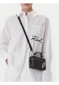 Karl Lagerfeld - KARL LAGERFELD Torebka B1W32014 Brązowy. Kolor: brązowy. Materiał: skórzane #1