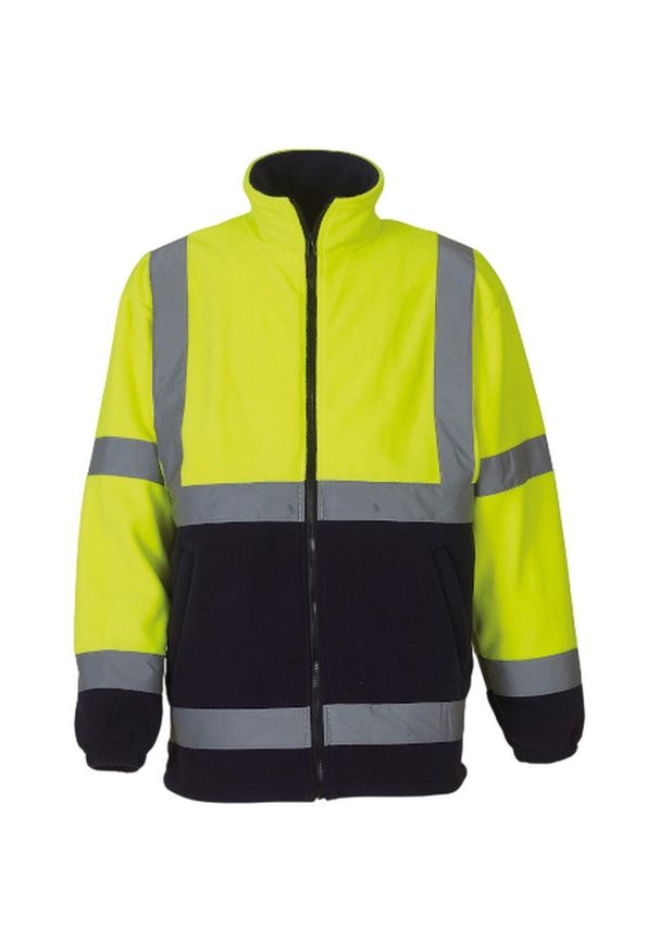 YOKO - Bluza Polarowa Dla Dorosłych Unisex HiVis. Kolor: niebieski, żółty, wielokolorowy. Materiał: polar