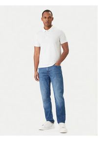 Calvin Klein Polo LV04LF200G Biały Slim Fit. Typ kołnierza: polo. Kolor: biały. Materiał: bawełna #2