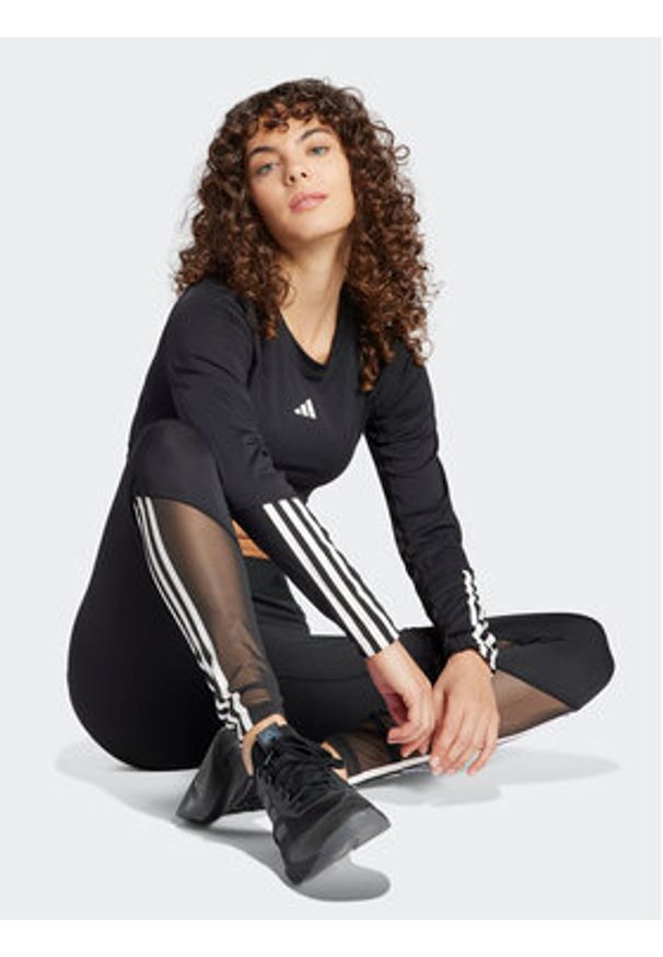 Adidas - adidas Koszulka techniczna Hyperglam Training IN6773 Czarny Slim Fit. Kolor: czarny. Materiał: syntetyk