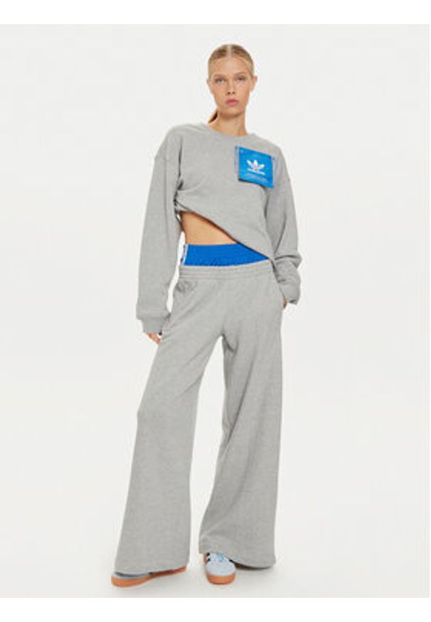 Adidas - adidas Bluza Ksenia IW5666 Szary Loose Fit. Kolor: szary. Materiał: bawełna